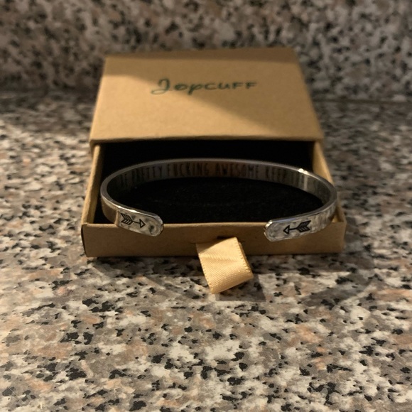 Joycuff Motivational Mantra Cuff Bracelet - Picture 4 of 8